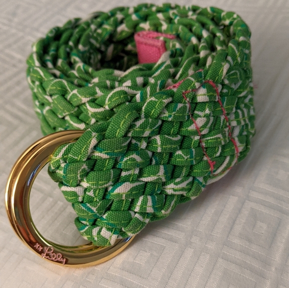 Lilly Pulitzer Accessories - Lilly Pulitzer Braided Belt Green